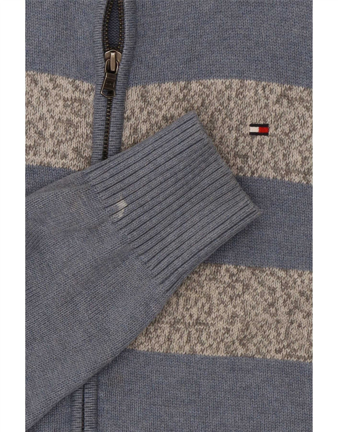 Tommy Hilfiger muški kardigan pulover srednje plave boje od pamuka