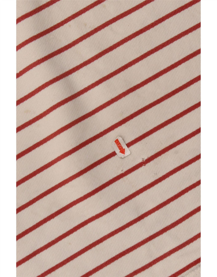 FAT FACE Ženska majica s dugim rukavima UK 8 Mala sivo bijela pamuk na pruge