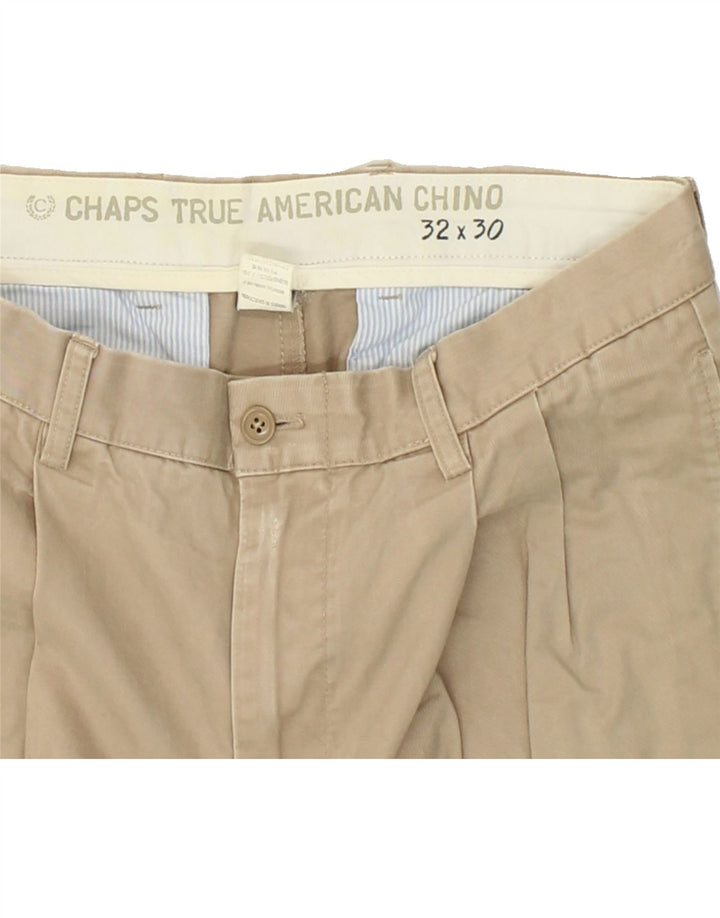 CHAPS Womens Pegged Chino Trousers W32 L30 Beige Cotton Vintage Chaps and Second-Hand Chaps from Messina Hembry 