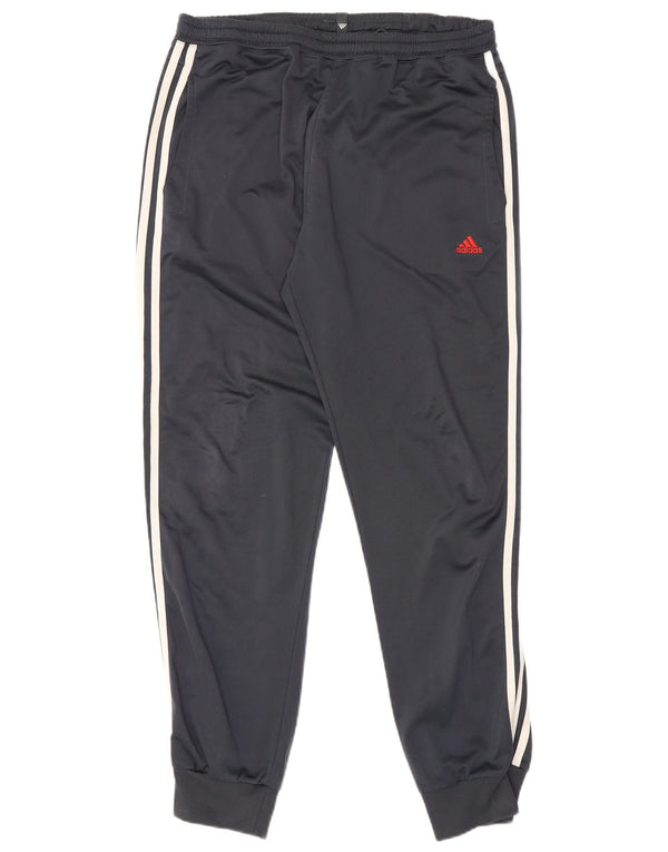 Adidas muške trenirke hlače Joggers UK 42/44 velike tamnoplave poliesterske