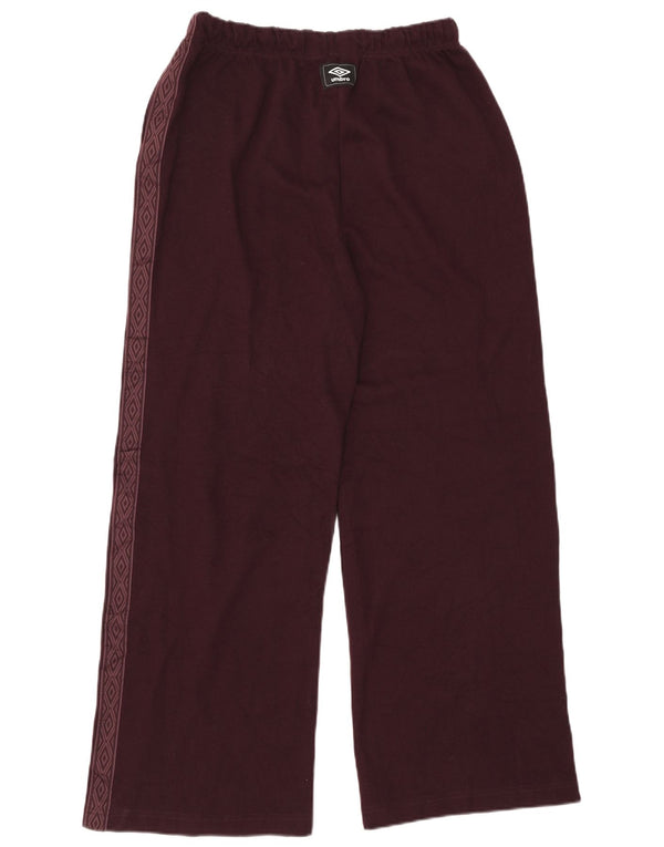 Umbro Ženske Graphic Trenirke Hlače UK 14 Large Burgundy Poliester