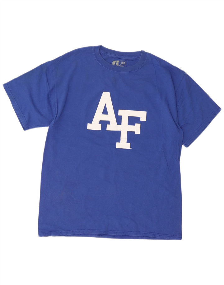 Russell atletska muška majica kratkih rukava srednje plavi pamuk