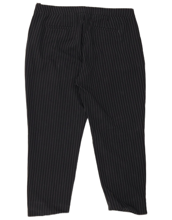 Marks & Spencer ženske chino hlače UK 20 2XL W38 L27 tamnoplave na pruge
