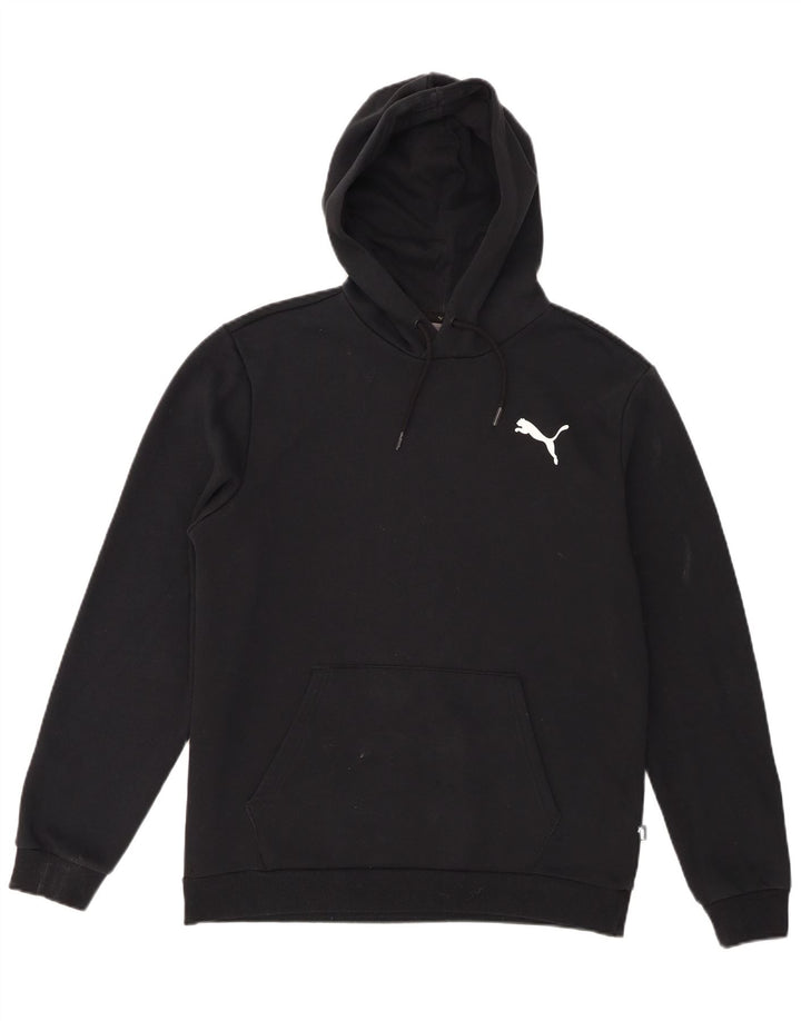 Puma muška majica s kapuljačom Srednje crni pamuk