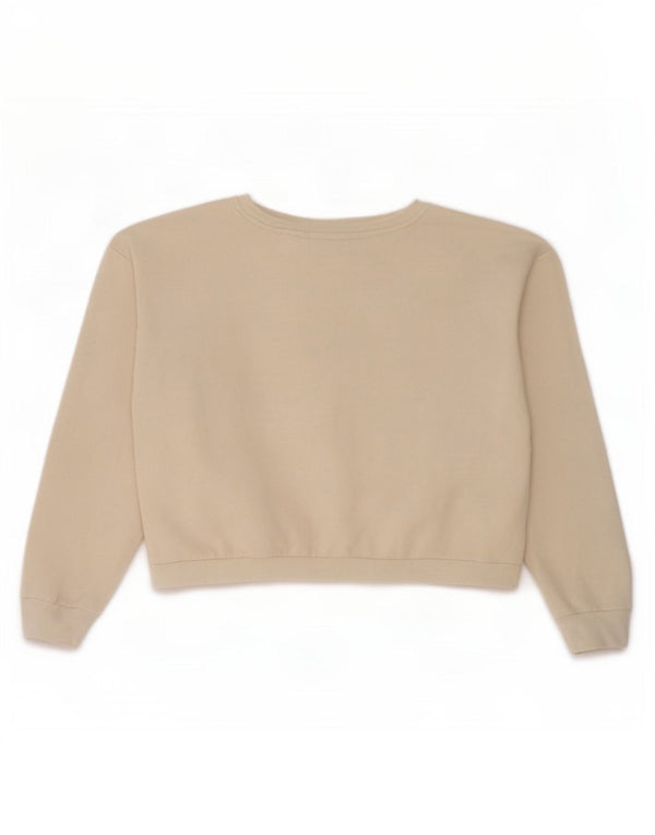 Fila Girls Crop Graphic Sweatshirt Džemper 15-16 godina bež pamuk