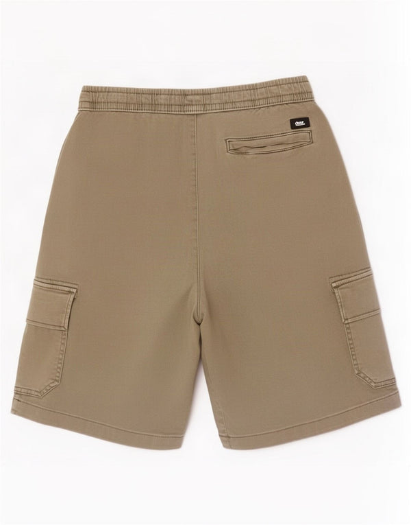Zara Mens Cargo Shorts Small W30 Khaki Cotton