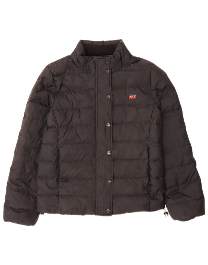 Levi's ženska široka podstavljena jakna UK 6 XS crni poliester