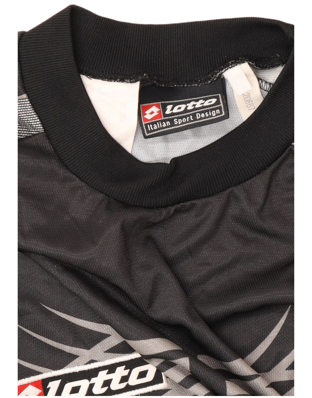 LOTTO Muški Juventus 2001-2002 Home Graphic Jersey Top Veliki crni sportski
