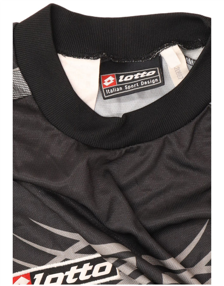 LOTTO Muški Juventus 2001-2002 Home Graphic Jersey Top Veliki crni sportski