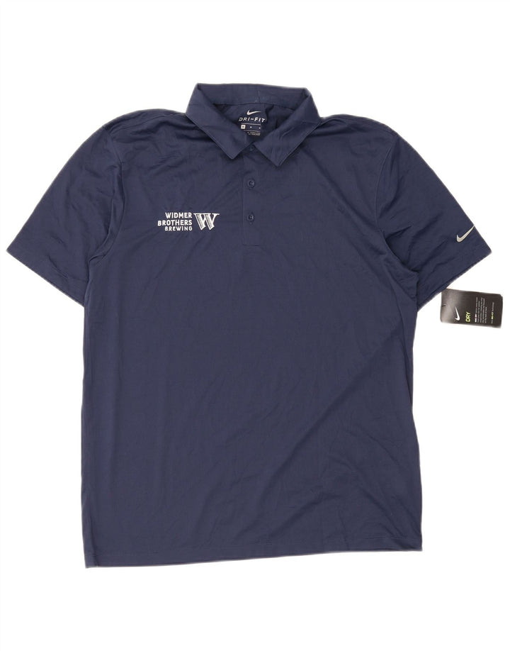 Nike Dri Fit polo majica Medium tamnoplavi poliester