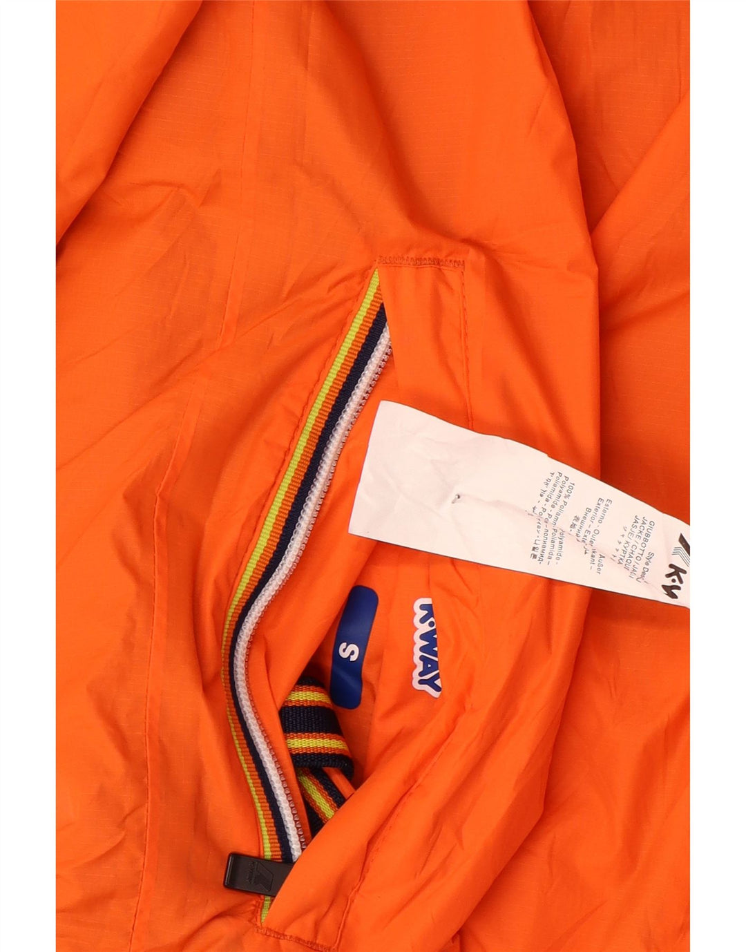 K-WAY Muška jakna s kapuljačom na dvije ruke, UK 36, mali sivi poliamid