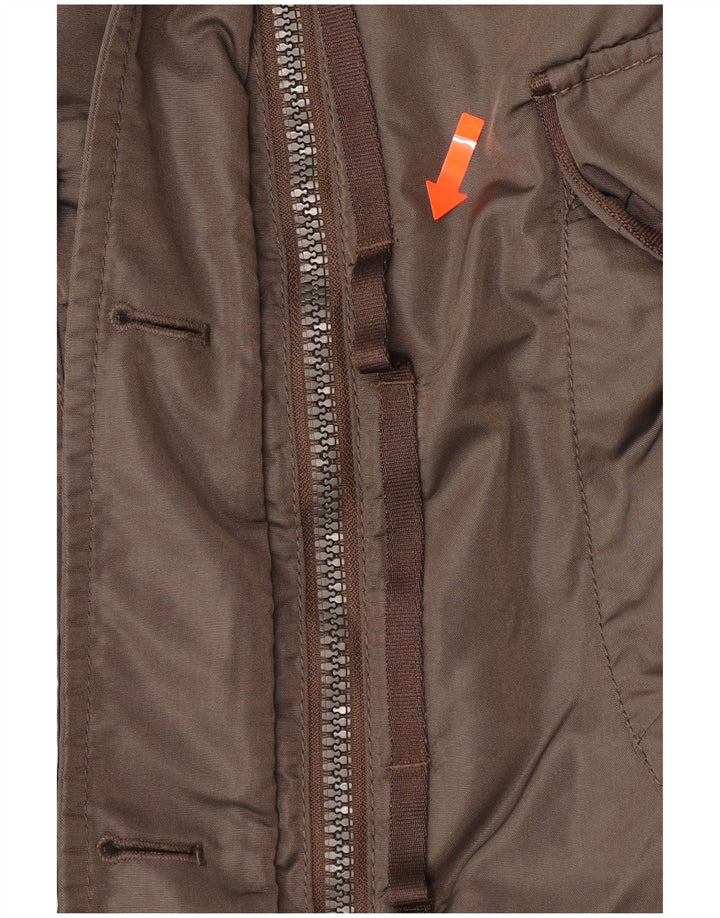 PEUTEREY Ženski podstavljeni kaput s kapuljačom IT 40 Mali kaki poliester