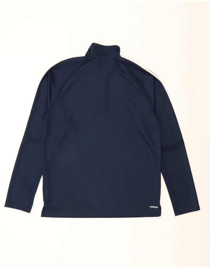 Adidas muška trenirka Aeroready zip izrez velika velika tamnoplava trenirka