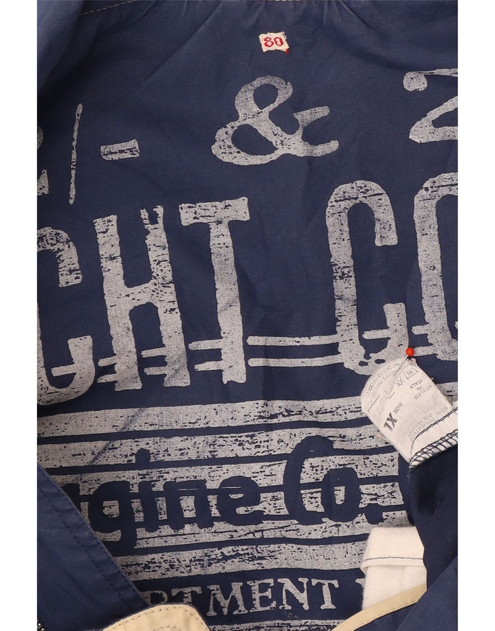 Vintage muška pomoćna jakna UK 42 XL tamnoplavi poliester