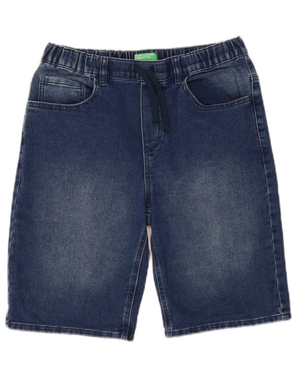 Kratke traper hlače Benetton za dječake 13-14 godina 3XL W30 plavi pamuk