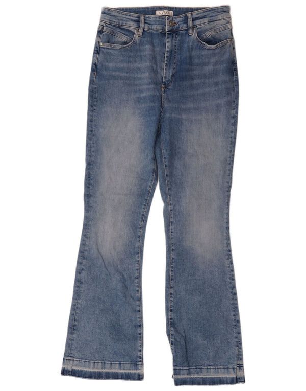 Ženske traperice Guess Bootcut W30 L30 plavi pamuk