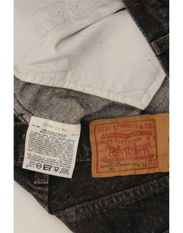 Levi's ženske 901 sužene traperice W32 L30 sivi pamuk