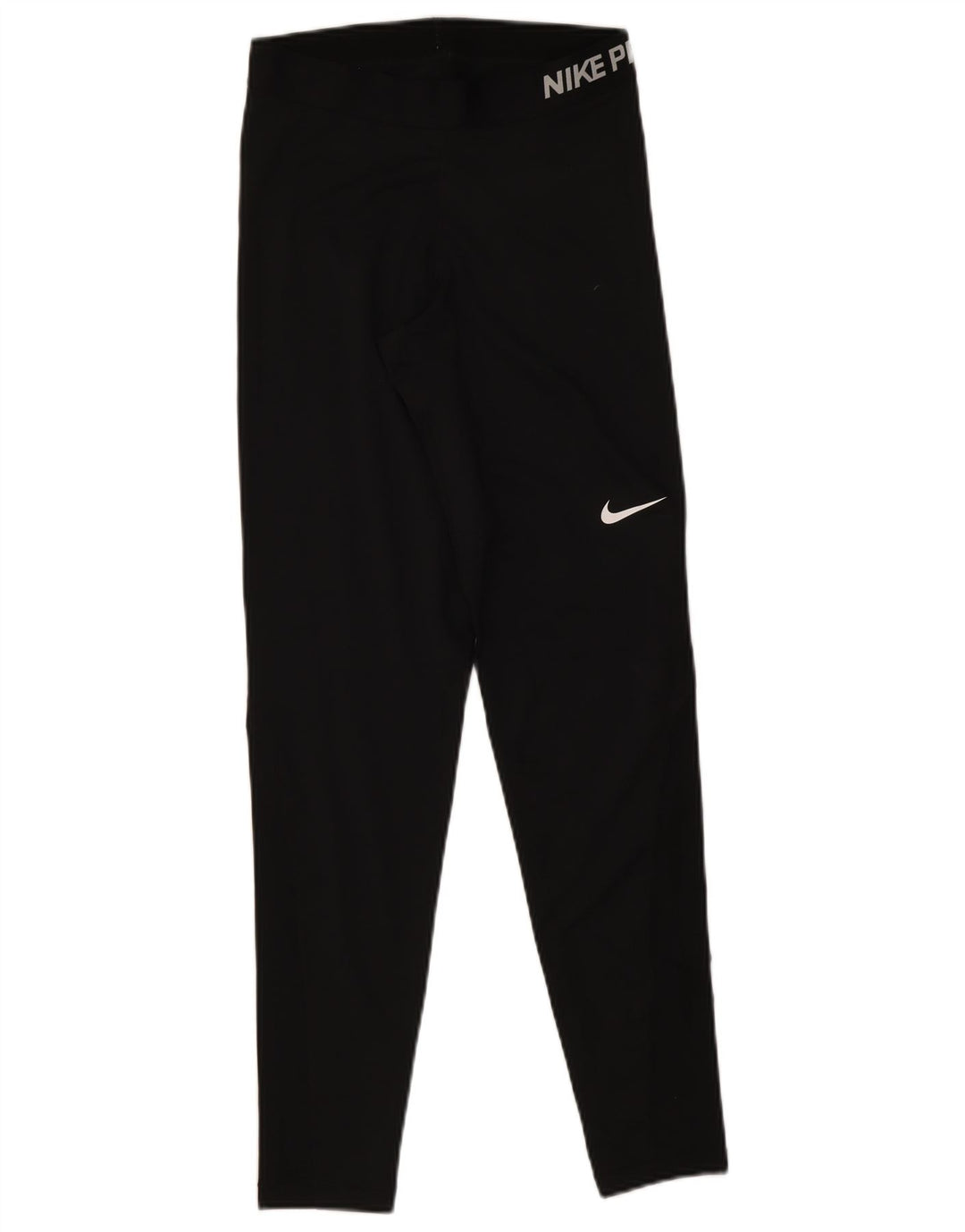 Nike Ženske Dri Fit Graphic Leggings UK 12 Srednje crni poliester