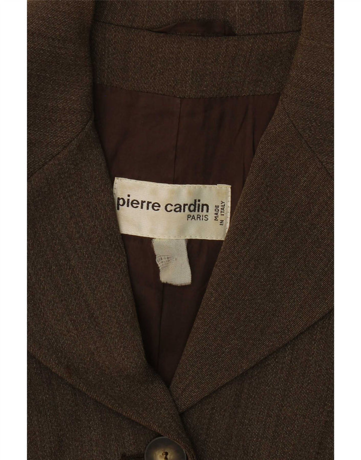 Pierre Cardin Ženska jakna s 4 gumba UK 14 Srednje smeđa