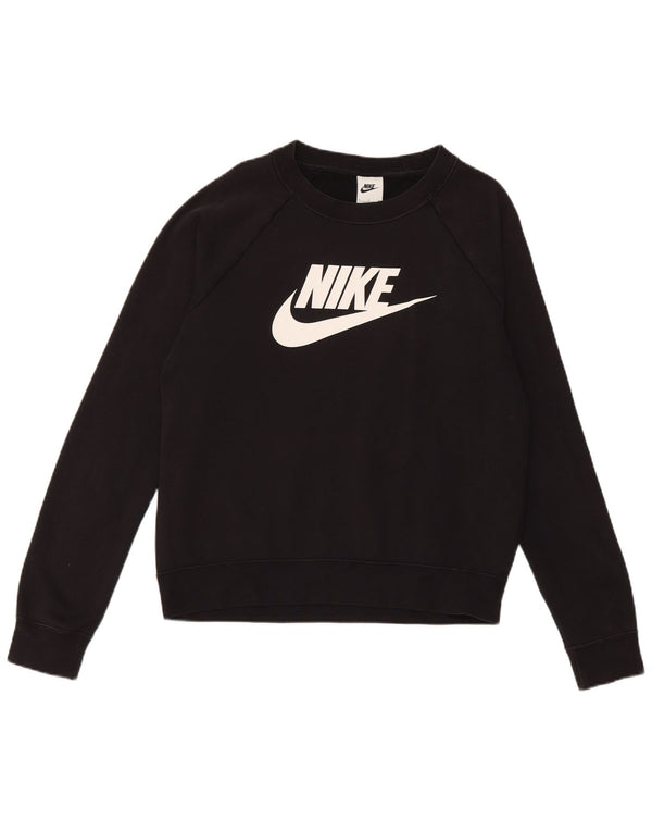 Nike Ženska majica s grafičkim motivima UK 12 Mali crni pamuk