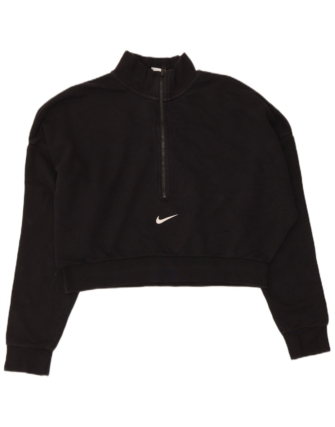 Nike Ženska kratka majica s kratkim izrezom i kratkim izrezom UK 16 Velika crna