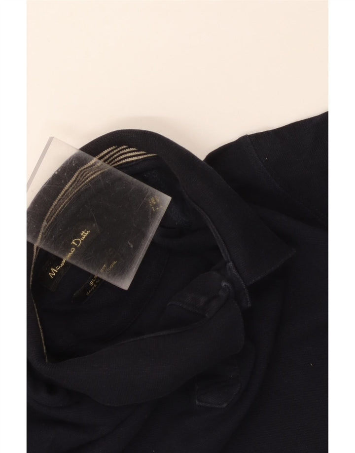Massimo Dutti muška uska polo majica mala tamnoplava