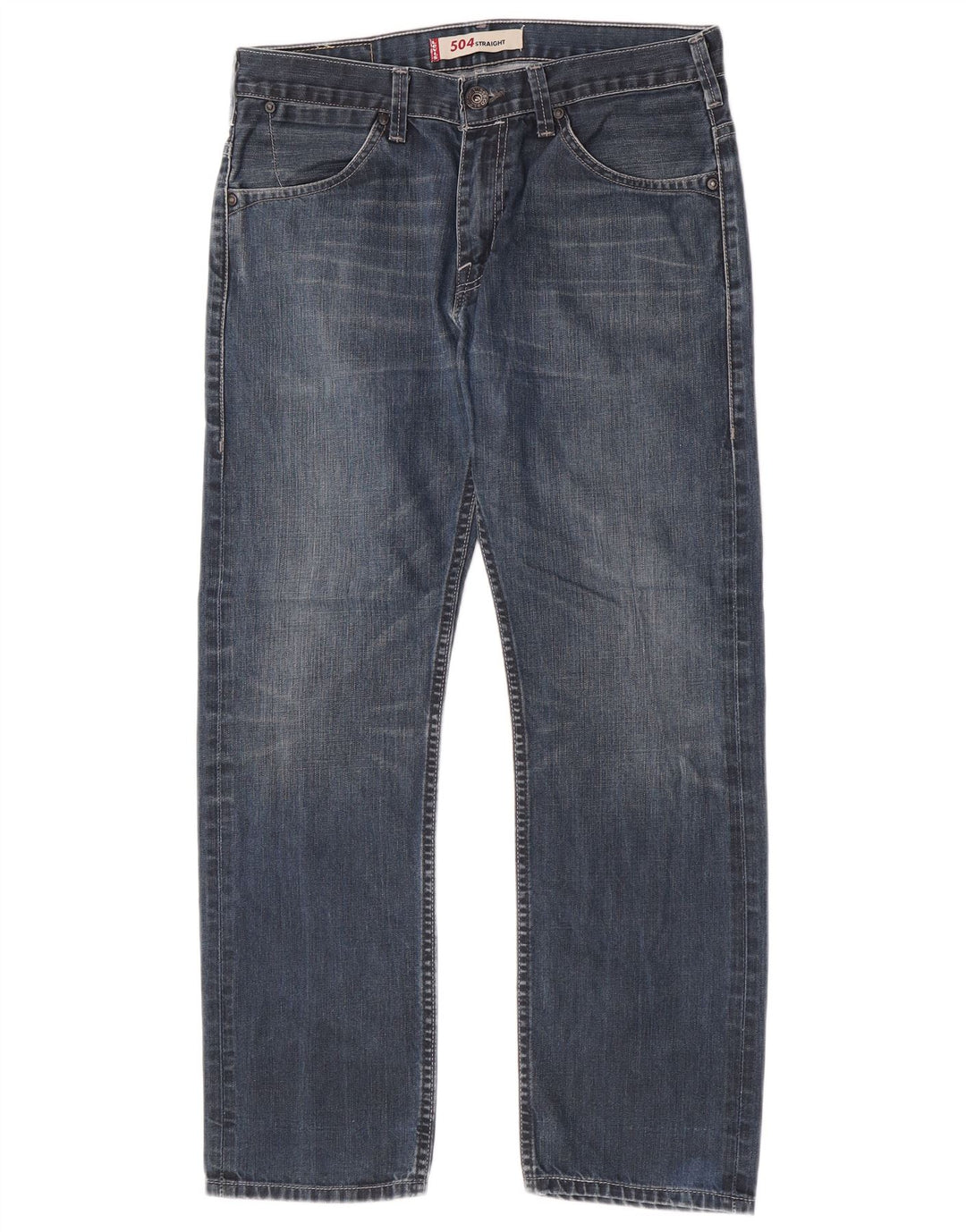 Levi's muške 504 ravne traperice W32 L27 plavi pamuk