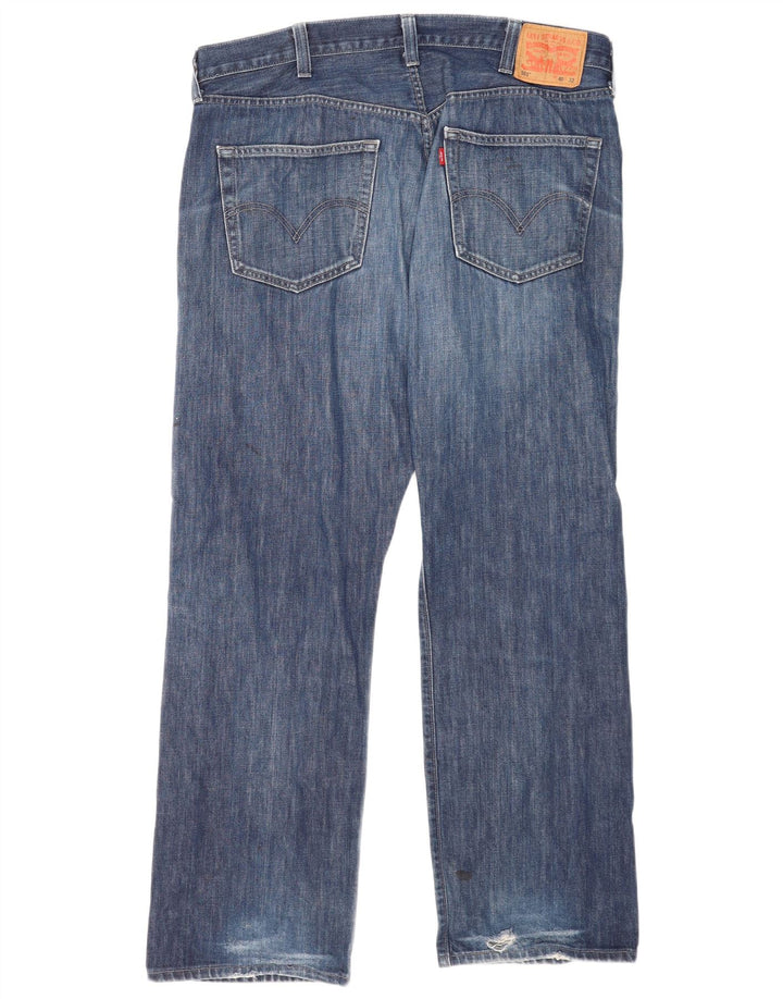 Levi's muške ravne traperice W40 L32 Blue Classic