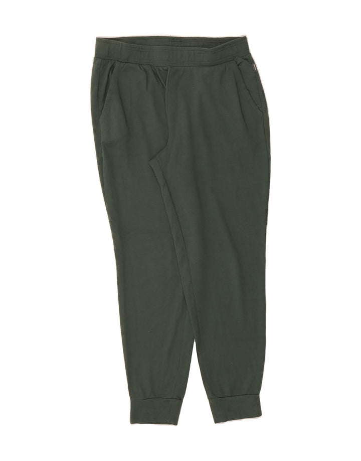 EDDIE BAUER Womens Tracksuit Trousers Joggers UK 14 Medium  Green Vintage Eddie Bauer and Second-Hand Eddie Bauer from Messina Hembry 