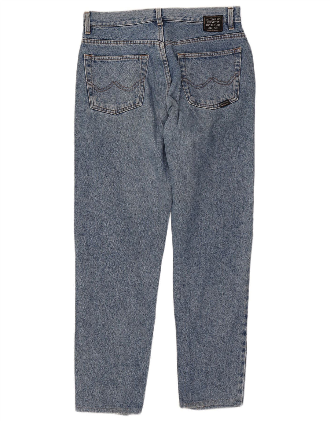 BENETTON Ženske sužene traperice visokog struka IT 48 XL W32 L30 Plavi pamuk