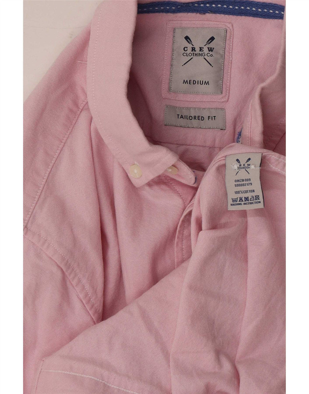 Crew Clothing Muška krojena košulja Srednje ružičasti pamuk
