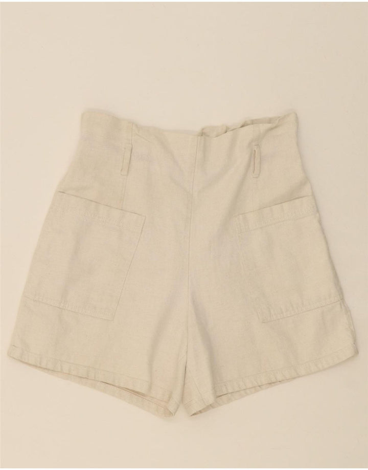 ZARA Womens Casual Shorts Medium W30  Beige Vintage Zara and Second-Hand Zara from Messina Hembry 