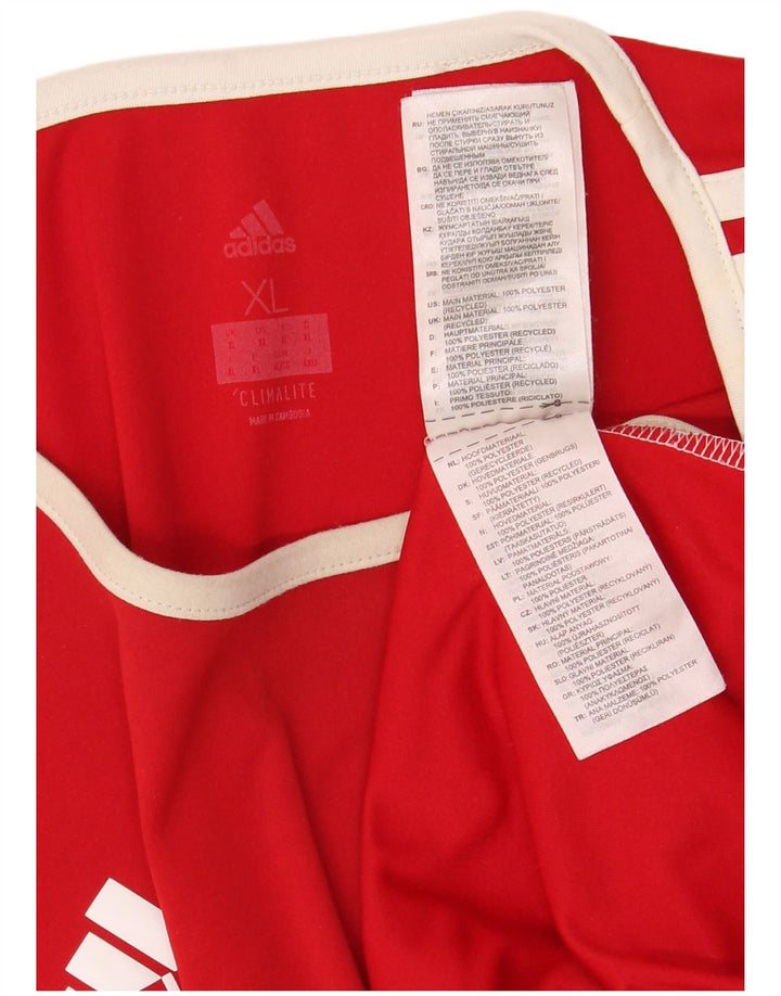 ADIDAS Muška majica Climalite Top XL Red Colourblock Poliester