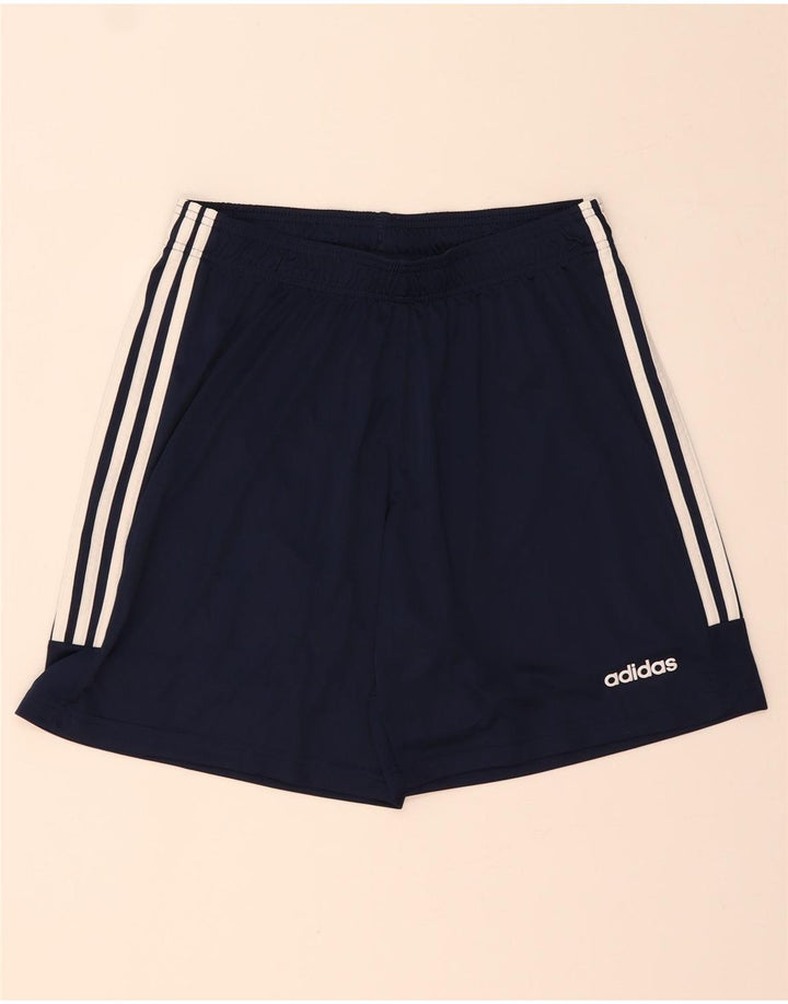 ADIDAS Mens Climalite Sport Shorts Large Navy Blue Polyester Vintage Adidas and Second-Hand Adidas from Messina Hembry 