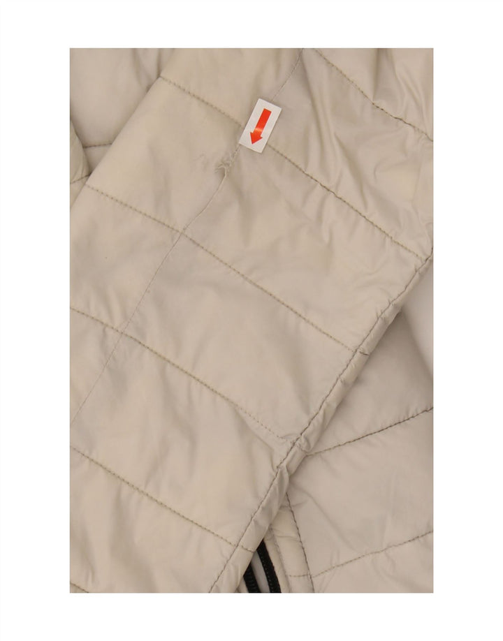 REFRIGUE Womens Hooded Padded Jacket UK 6 XS Grey Vintage Refrigue and Second-Hand Refrigue from Messina Hembry 