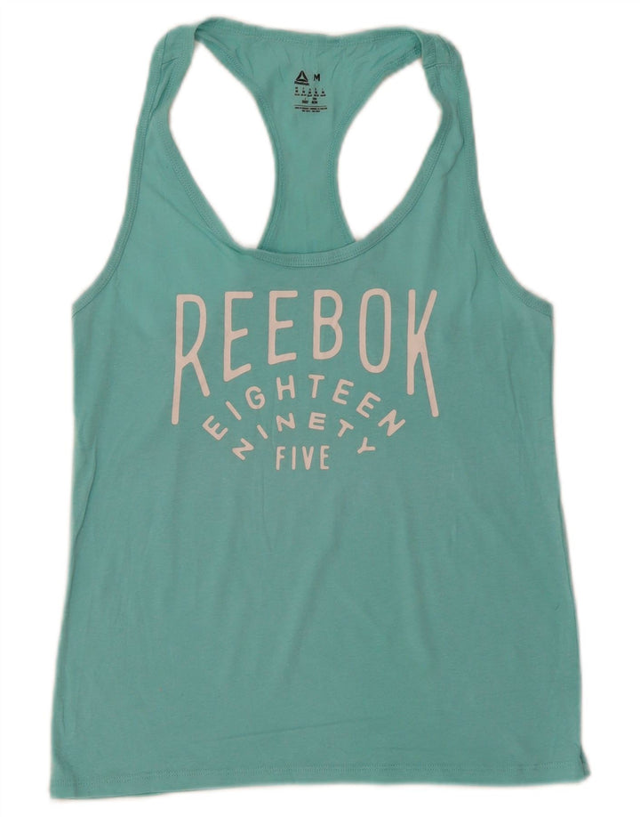 Reebok Ženski grafički prsluk UK 12/14 srednje tirkizne boje