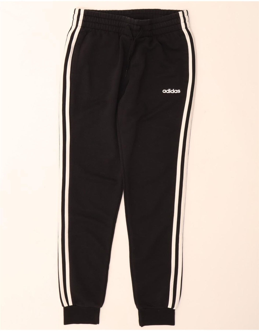 ADIDAS Ženska trenirka Hlače Joggers UK 8/10 Mali crni pamuk