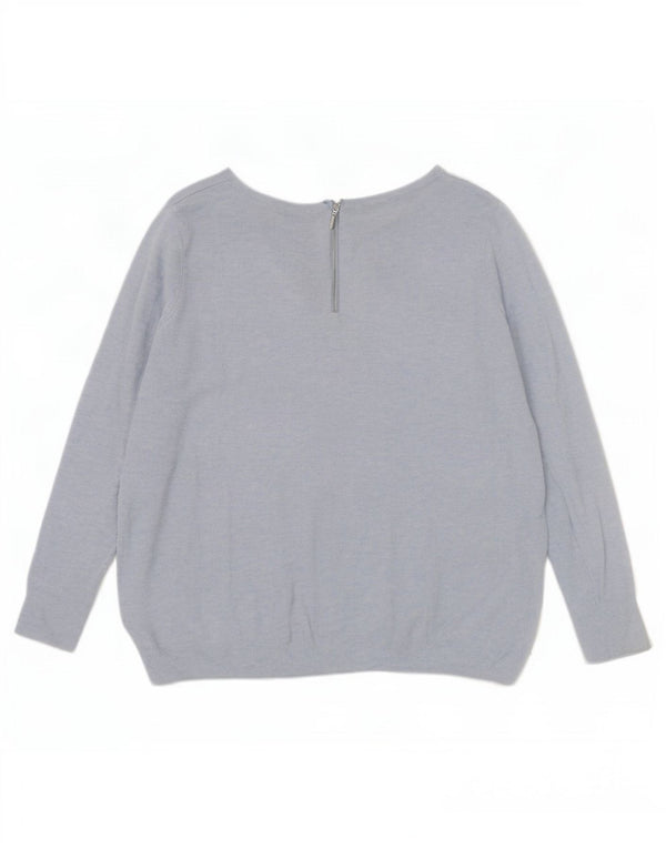 Marks & Spencer ženski pulover s velikim izrezom UK 10 Small Blue
