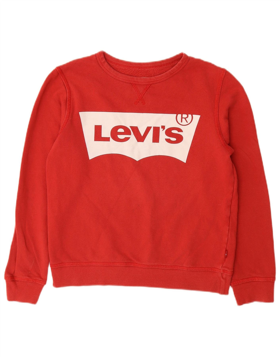 LEVI'S Boys Graphic Sweatshirt Džemper 13-14 godina, crveni pamuk