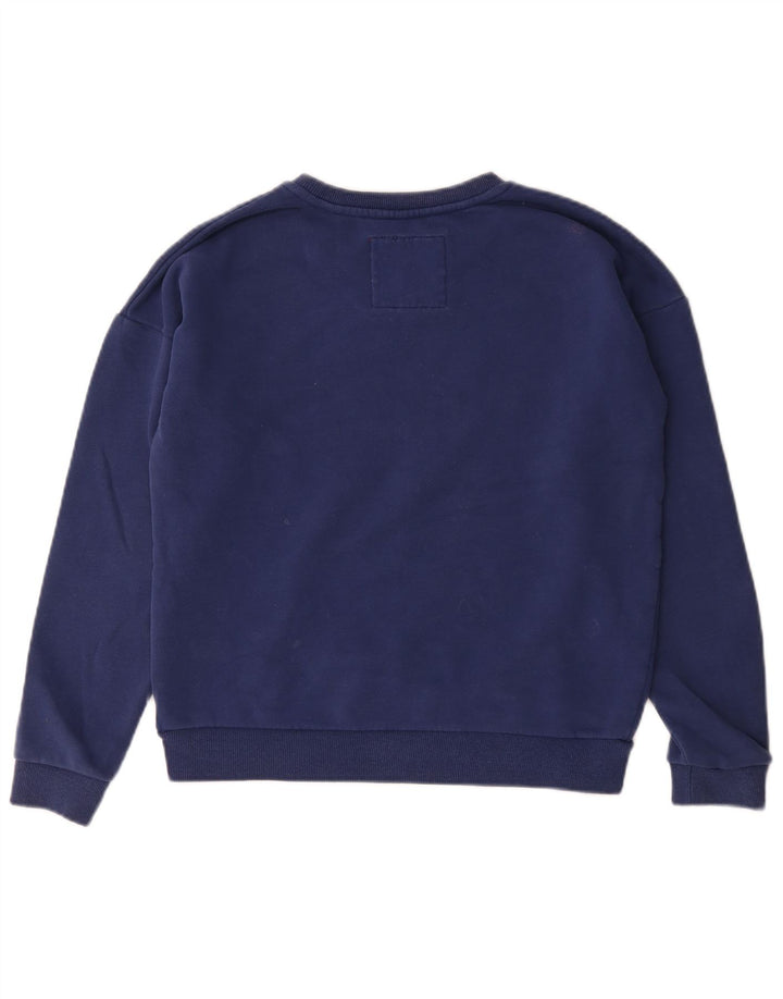 Superdry ženska majica s motivima prekomjerne majice UK 12 srednje tamnoplava