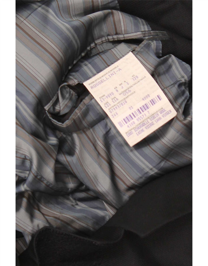 Hugo Boss Muška jakna sa 3 gumba EU 56 3XL Crna djevičanska vuna