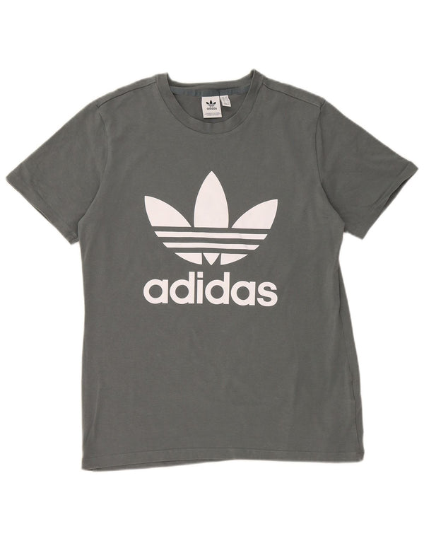 ADIDAS Ženska majica kratkih rukava s grafičkim motivima UK 16 Large Grey Cotton
