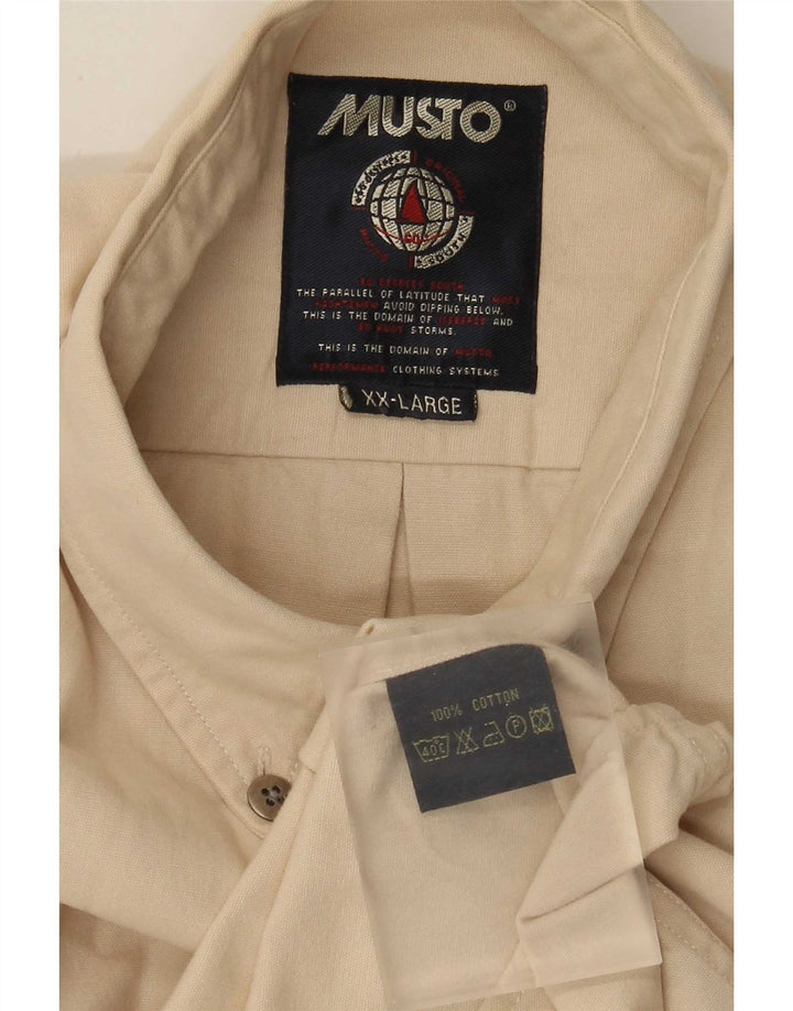Musto muška košulja 2XL bež pamuk