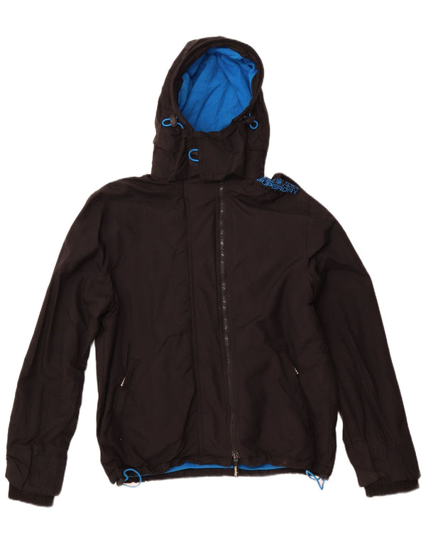 SUPERDRY muška vjetrovka s kapuljačom UK 42 XL crni najlon