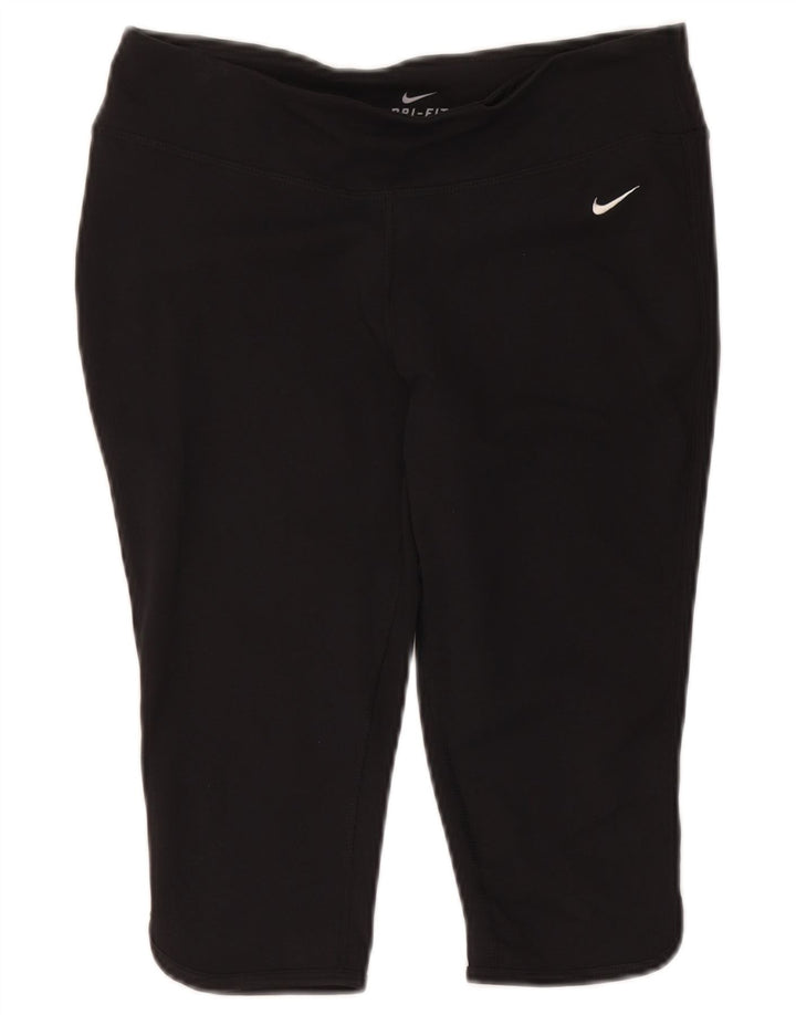 Nike ženske Dri Fit Capri tajice UK 12/14 srednje crne