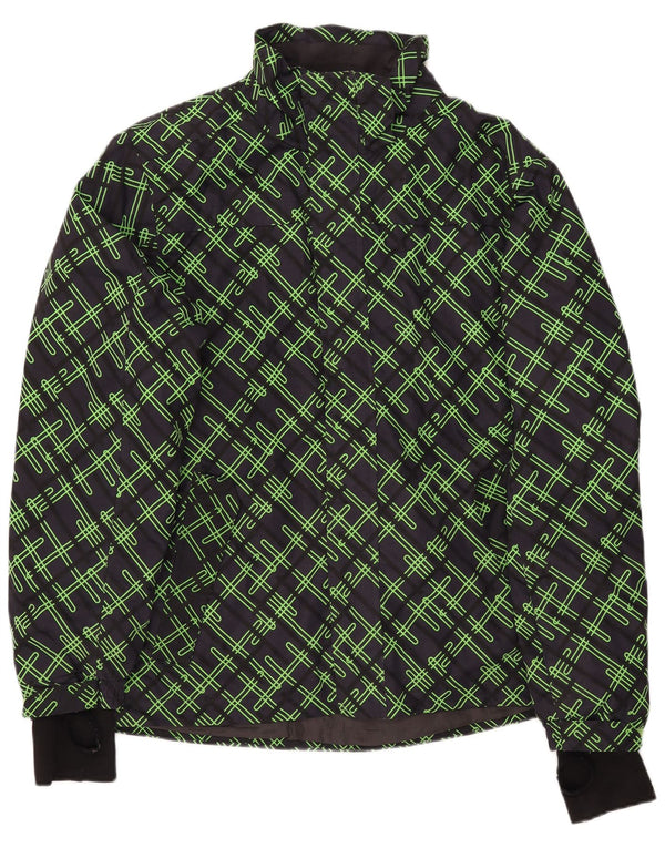 CRIVIT Mens Windbreaker Jacket UK 40 Large Navy Blue Geometric Polyester