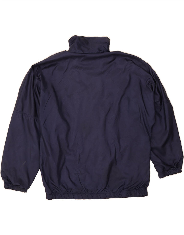 LEOPARD Mens Tracksuit Top Jacket Large Navy Blue Colourblock Polyester Vintage Leopard and Second-Hand Leopard from Messina Hembry 