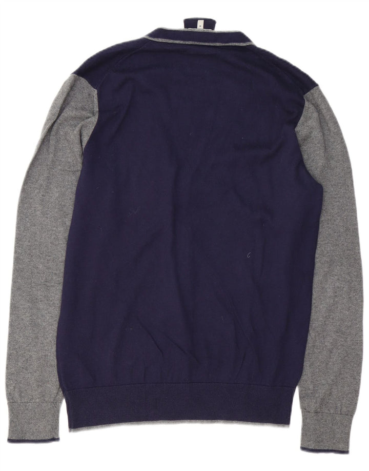 ARMANI JEANS Muški kardigan pulover srednje tamnoplave boje, pamuk