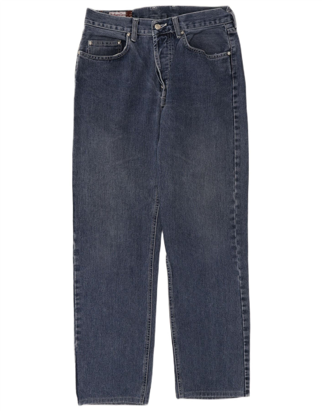 Marlboro Classics Mens Straight Jeans W32 L30 Plavi pamuk