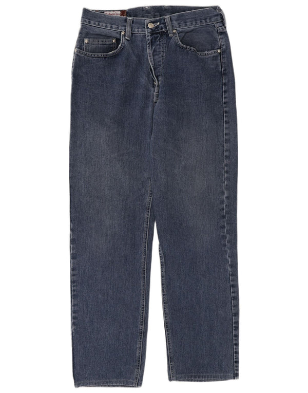 Marlboro Classics Mens Straight Jeans W32 L30 Plavi pamuk